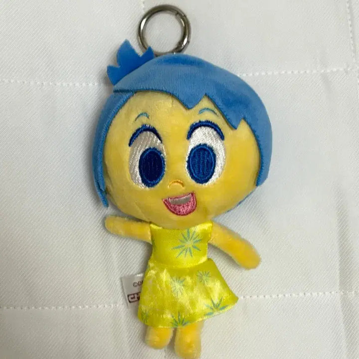 [BUNJANG] Disney Pixar Inside Out Joy Mini Plush Keychain / (정품)디즈니 픽사 인사이드 아웃 조이[기쁨이] 미니 봉제 인형 키링