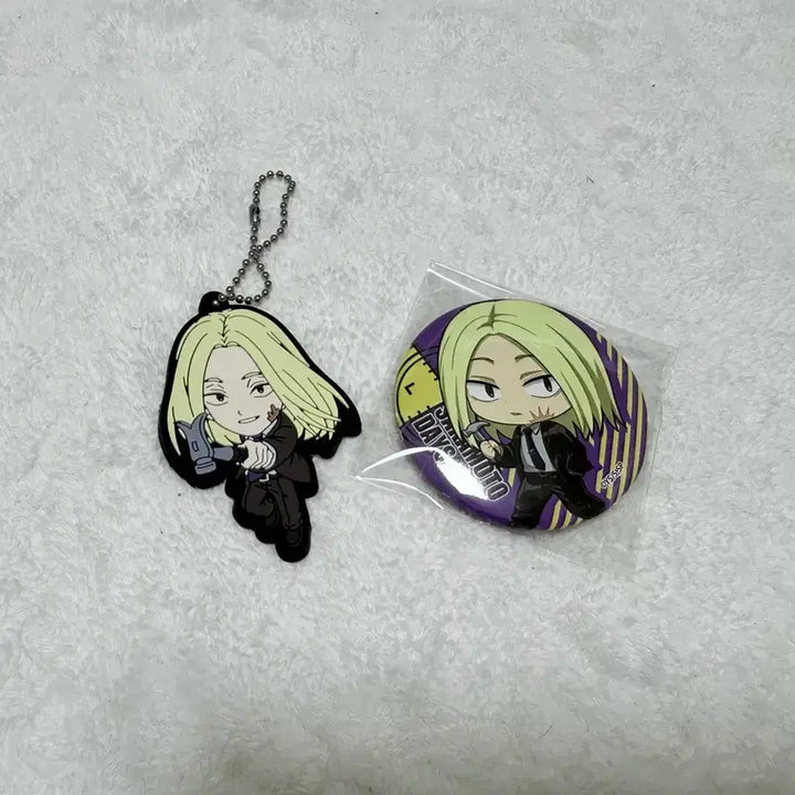 [BUNJANG] Sakamoto Days Shishiba Gacha Keyring &amp; Can Badge Bundle Set / 사카모토 데이즈 시시바 가챠 키링, 캔뱃지 일괄판매