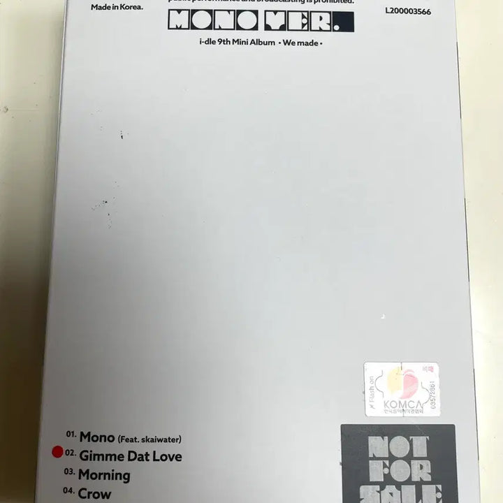 [BUNJANG]  (G)I-DLE We Made Mini Album Vol. 9 Sealed with All Members&