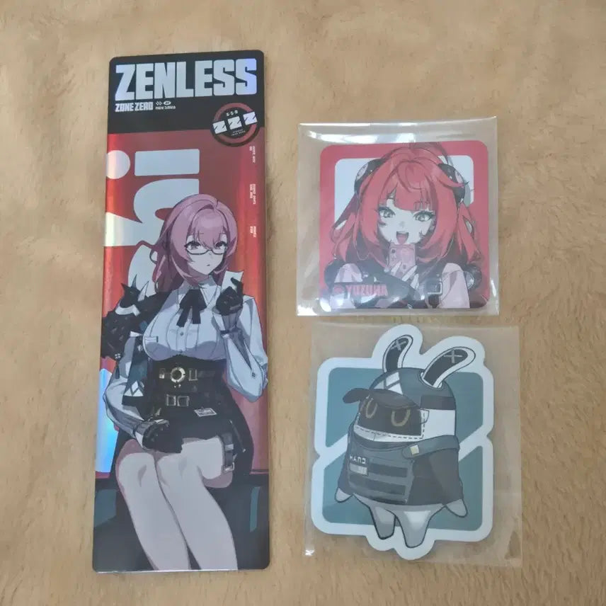 [BUNJANG] Zenless Zone Zero Sushiro Yanagi Ticket Yuzha Decopic Bundle Set / 젠레스 존 제로 젠존제 스시로 야나기 티켓 유즈하 데코픽 방부