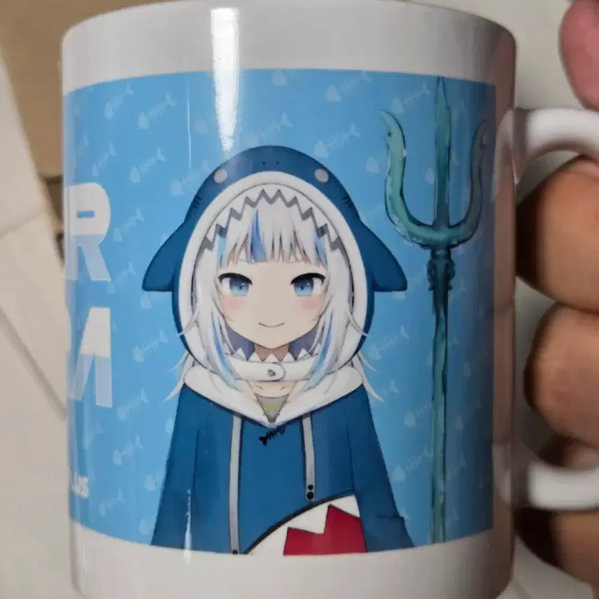 [BUNJANG] Hololive Air Boushi Gura Mug Cup / 홀로라이브 애니플러스 콜라보 가우르 구라 머그컵