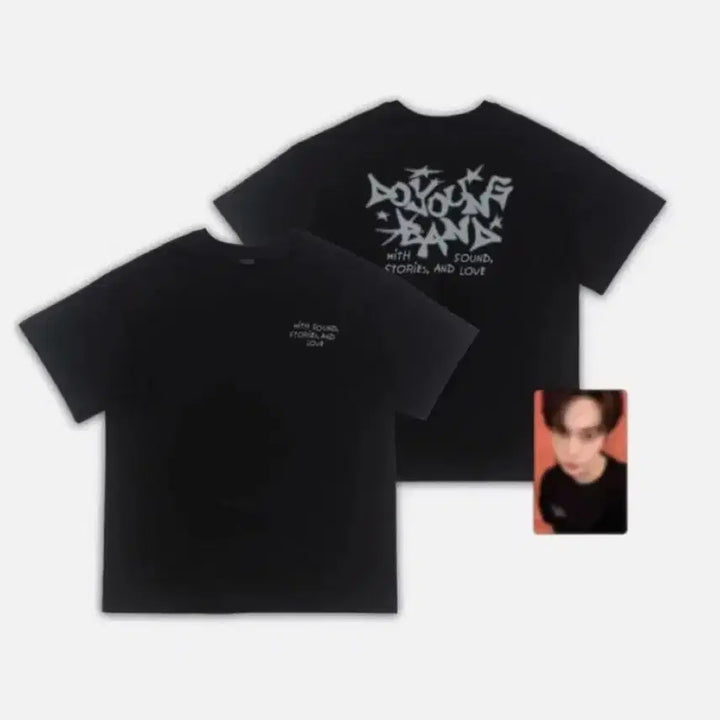 [BUNJANG] NCT Doyoung Doors Concert MD Doyoung Band T-Shirt M Size (Photocard Included) / 도영밴드 티셔츠 M, 포카 판매 | 엔시티 도영 도어스 콘서트 엠디