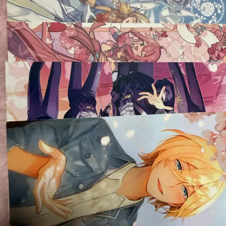 [BUNJANG] Ensemble Stars! Fine Knights Cafe Postcard Photocard Fan Bundle Set / 앙스타 앙상블스타즈 피네 나이츠 카페 엽서 포카 부채 일괄 양도