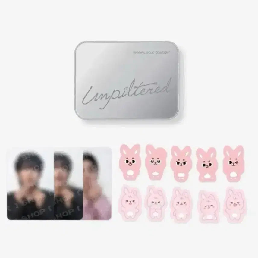 [BUNJANG] DAY6 Wonpil Unfiltered Solo Concert MD Tin Case Photocard Sticker Set / 데이식스 원필 언필터드 솔콘md 틴케이스 포카 스티커세트