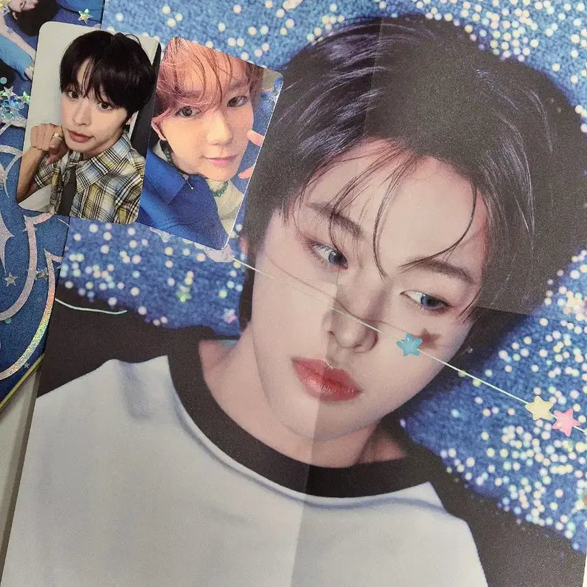 [BUNJANG] NCT WISH Riiku Jikji Poster, Ryō POB Photocard Bundle Set / [일괄] 엔시티 위시 팝팝 리쿠 접지 포스터 특전 포카 료