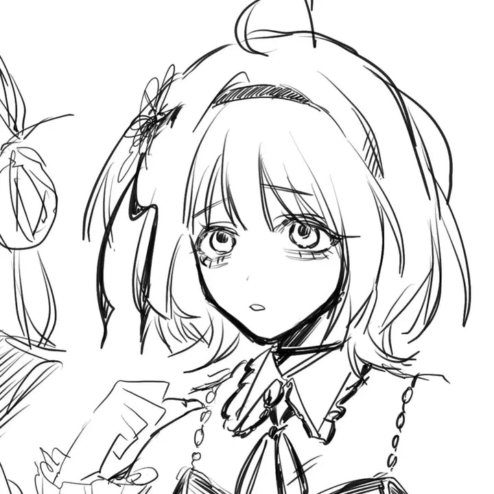 [BUNJANG] Quick Sketch Bust Commission / (빠른마감) 간단낙서두상 커미션