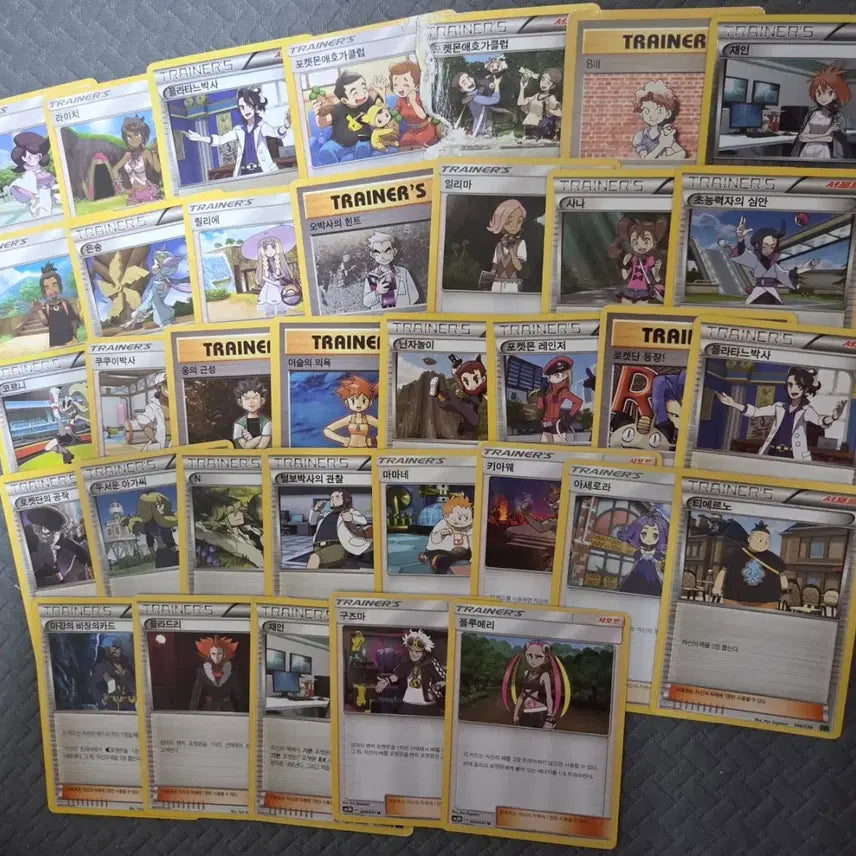 [BUNJANG] Pokemon Trainer Card Bundle Set (35 Cards) / 일괄) 포켓몬 트레이너 카드 35장