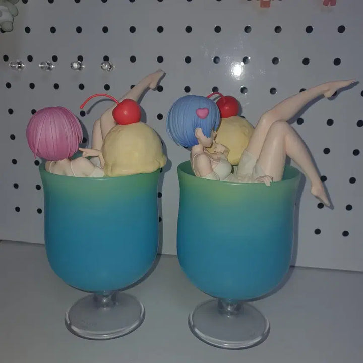 [BUNJANG] Re:Zero Rem Ram Cream Soda Figure Bundle Set / 리제로 렘 람 크림소다 피규어 일괄 세트