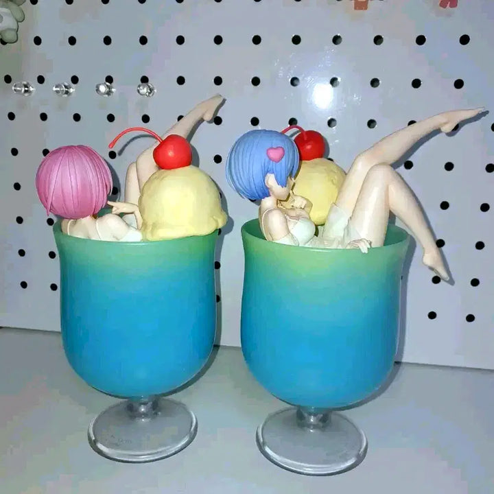 [BUNJANG] Re:Zero Rem Ram Cream Soda Figure Bundle Set / 리제로 렘 람 크림소다 피규어 일괄 세트