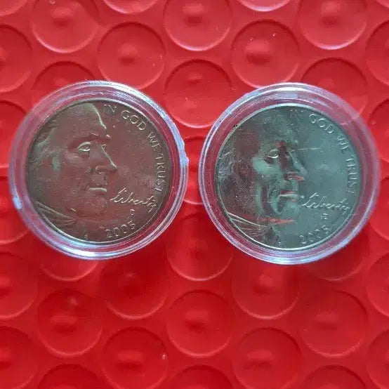 [BUNJANG] Thomas Jefferson Commemorative Coin Set (2005, 2 Pieces) / 2005년 발행 토머스 제퍼슨 기념주화 2개