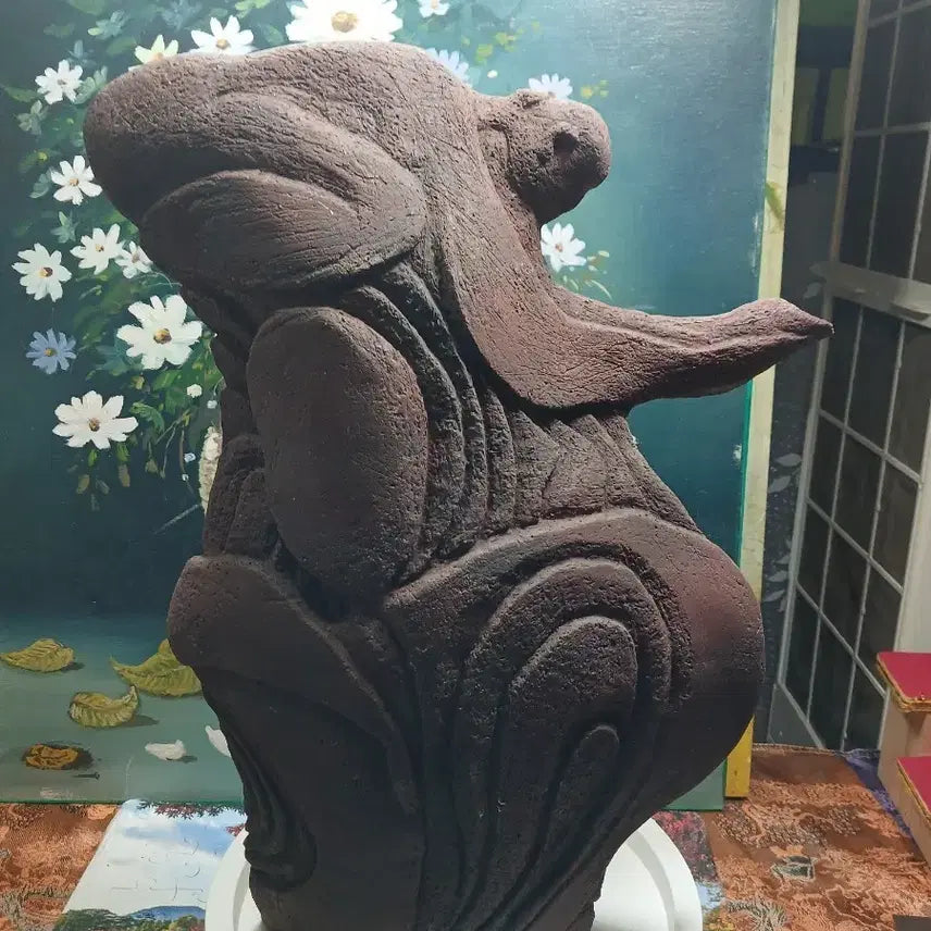 [BUNJANG] Abstract Sculpture Brown / 추상 조각상 브라운
