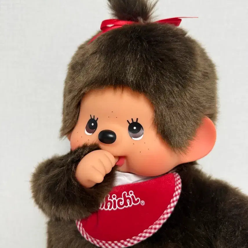[BUNJANG] Authentic Monchhichi Standard Large L Size 45cm Doll (Female) / 정품 몬치치 스탠다드 인형 대형 L size 45cm(몬치치쨩) 택