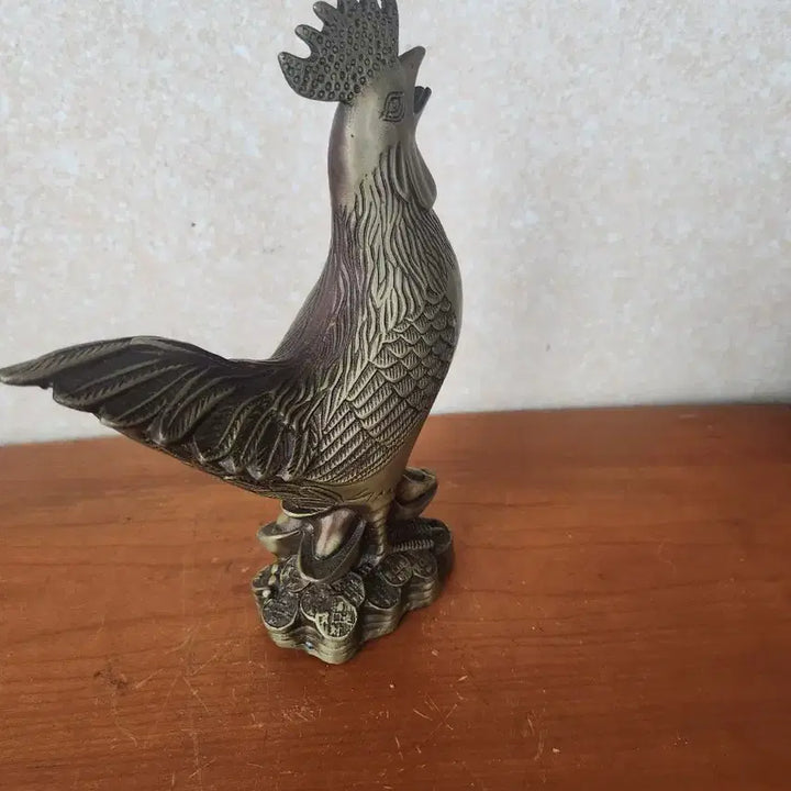 [BUNJANG] Brass Rooster Sculpture / 동 닭 조각상
