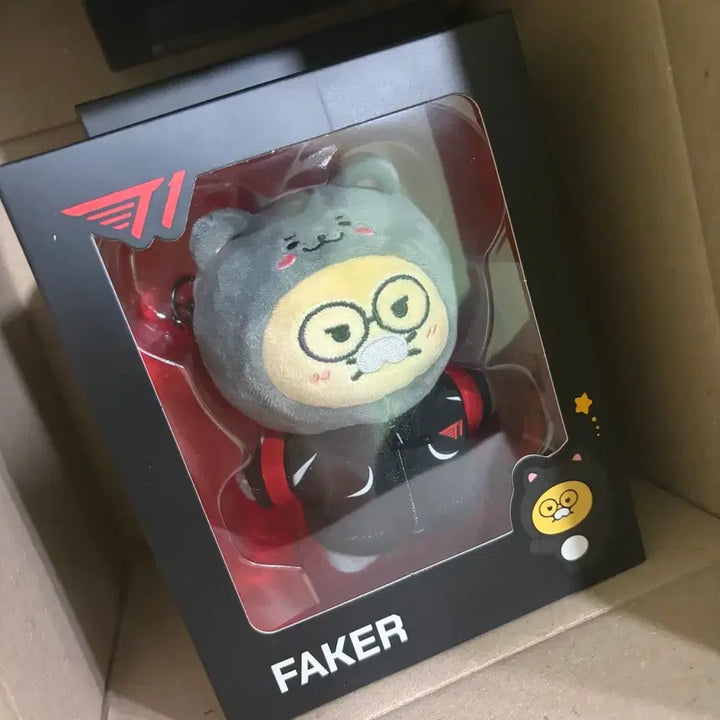 [BUNJANG] T1 Faker Kakao Friends Chunsik Doll Keychain (Sealed) / 미개봉)티원 춘식 페이커 faker t1 인형 포가 카카오프렌즈 키링