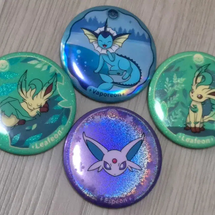 [BUNJANG] Pokemon Terastal Festa Eeveelutions Pin Set (Leafeon, Vaporeon, Espeon) / 포켓몬 테라스탈 페스타 이브이즈 뱃지 (리피아,샤미드,에브이)