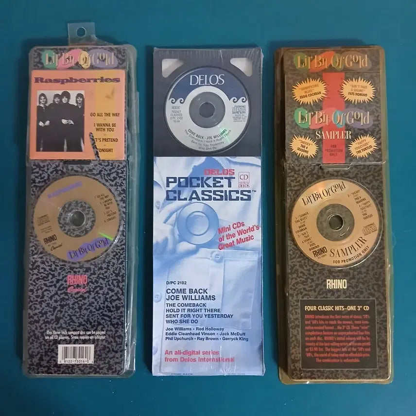 [BUNJANG] Raspberries, Joe Williams, Capitol Records 3-Inch Mini CD Bundle Set (Sealed) / 3" ORIGINAL VINTAGE CD  미개봉 3개