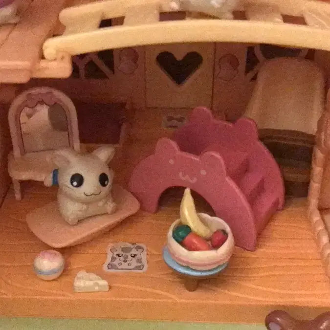 [BUNJANG] Rare Japanese Hamtaro House Figure Set (2002-2003) / 레어! 일본 고전 2002 2003 햄토리 하우스 집 피규어 인형 세트