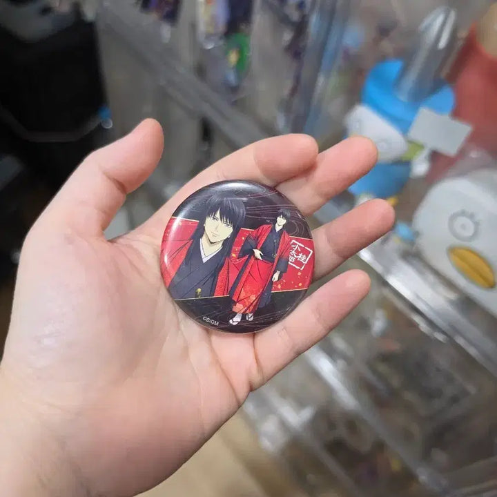 [BUNJANG] Gintama Katsura Can Badge / 은혼 카츠라 캔뱃지