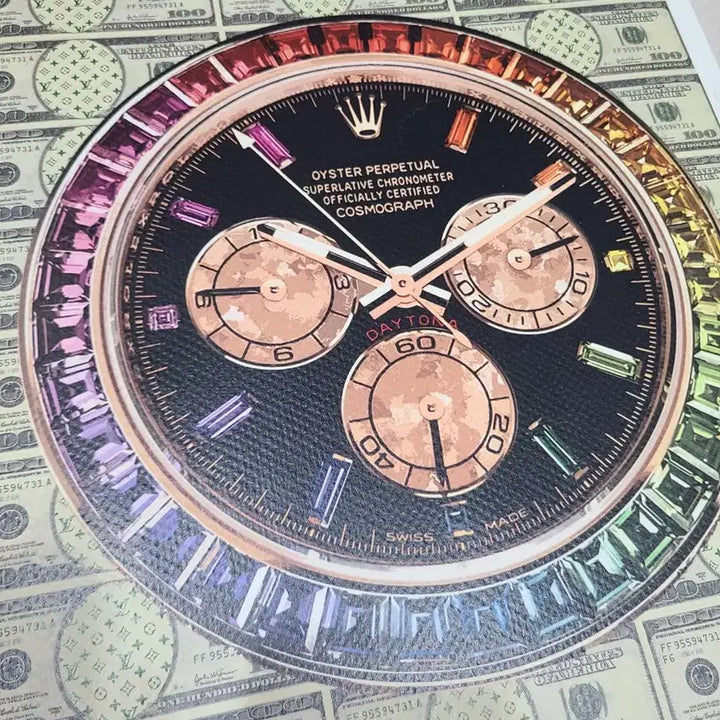 [BUNJANG] DEATH NYC Rolex Daytona Rainbow x Louis Vuitton Dollar Silk Screen Print / 20장한정 DEATH NYC 로렉스 레인보우 루이비통 달러 팝아트 판화