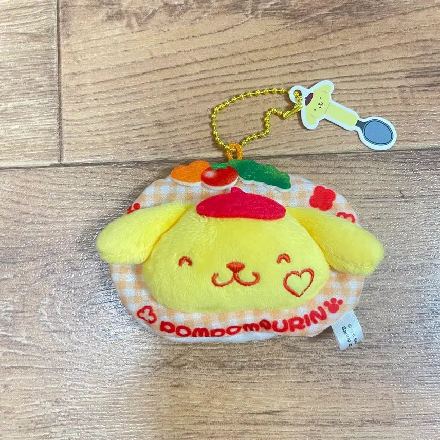 [BUNJANG] Sanrio Pompompurin Omurice Plush Keychain (New, Unused) / 일본정품 산리오 폼폼푸린 오므라이스 인형 키링 가챠 새상품(미사용)