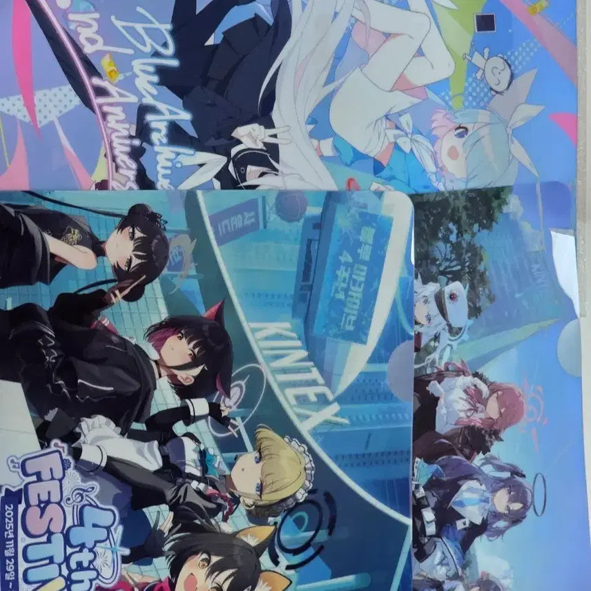 [BUNJANG] Blue Archive Anniversary Clear File Bundle / 블루아카이브 주년 기념 클리어파일 일괄