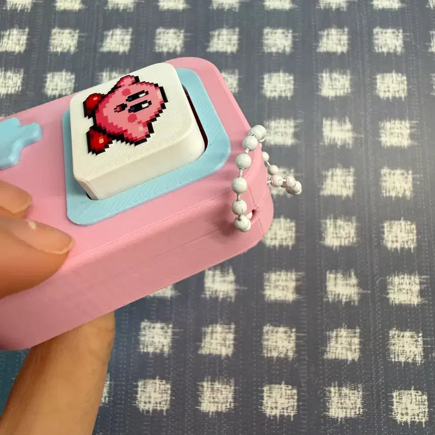 [BUNJANG] Kirby Clicker Keycap Keyring / 커비 키캡 클리커 키링