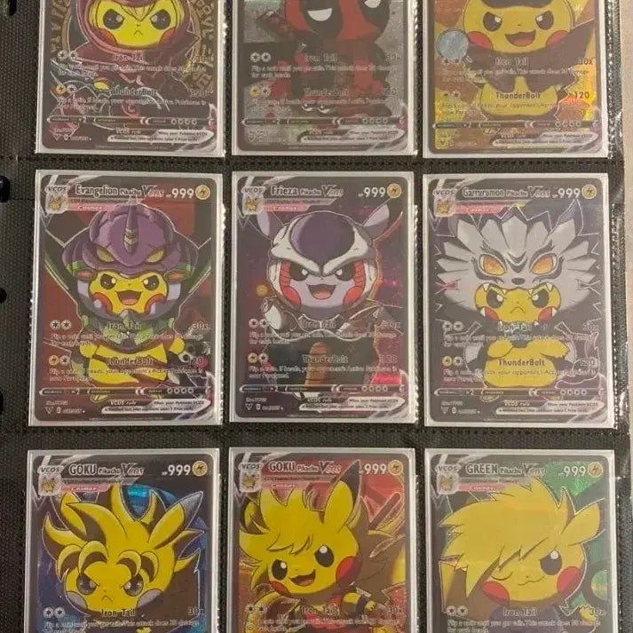 [BUNJANG] Pikachu International Edition 55-Card Set Poncho / 피카츄 해외판 55장 세트 폰초