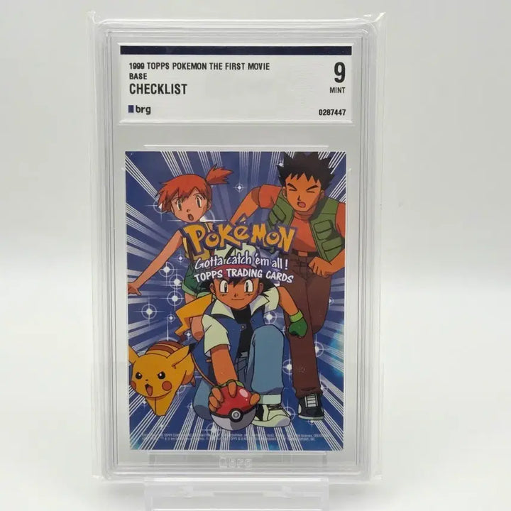 [BUNJANG] 1999 Topps Pokemon Checklist BRG9 / 1999 탑스 포켓몬 체크리스트 BRG9