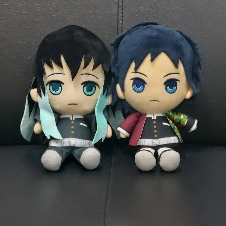 [BUNJANG] Demon Slayer Muichiro Tokito &amp; Giyu Tomioka Plush Set (20cm) / 귀멸의 칼날 무이치로 기유 봉제인형 20cm 일괄