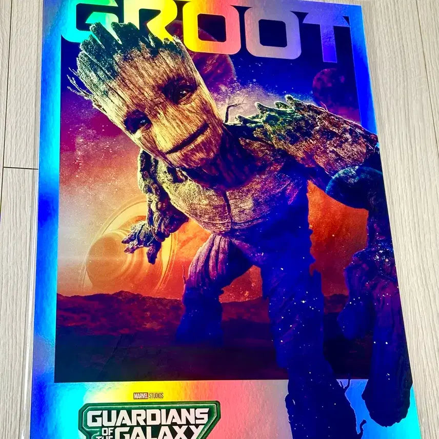 [BUNJANG] Guardians of the Galaxy Groot Hologram Poster (A3) / [초희귀한정판]영화 마블 가디언즈오브갤럭시 그루트 홀로그램 포스터(A3)