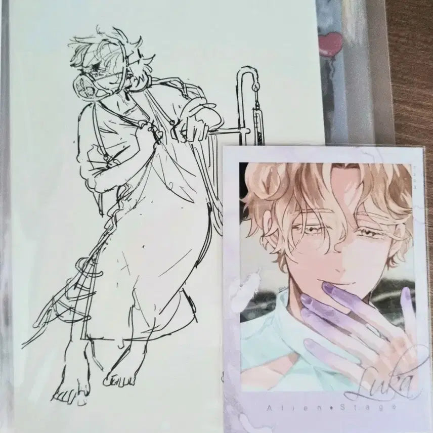 [BUNJANG] A-Stage Luka Official POB Postcard + Ticket / 에이스테 루카 공식 특전엽서+티켓 /에일리언스테이지