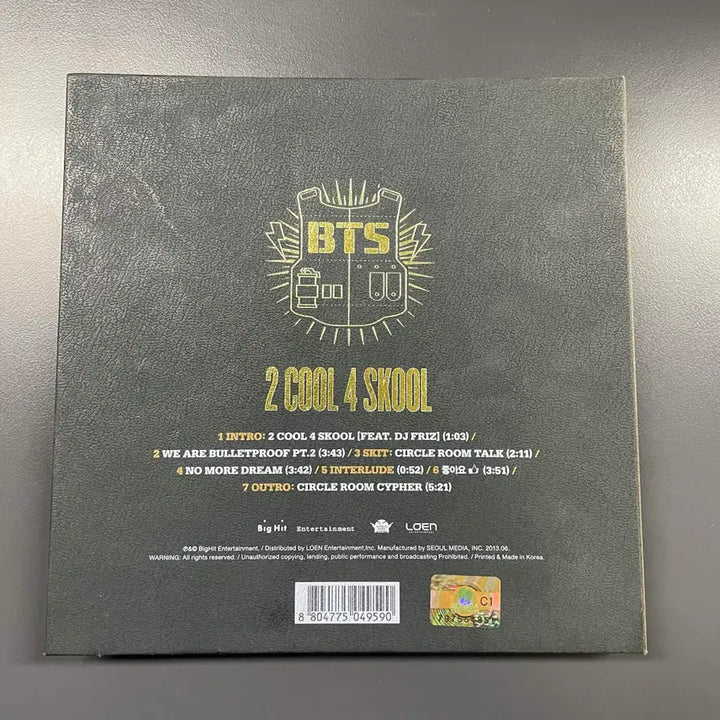 [BUNJANG] BTS Single Album 1st Album [2 Cool 4 Skool] / 방탄소년단 (BTS) - 싱글앨범 1집 [2 Cool 4 Skool] -