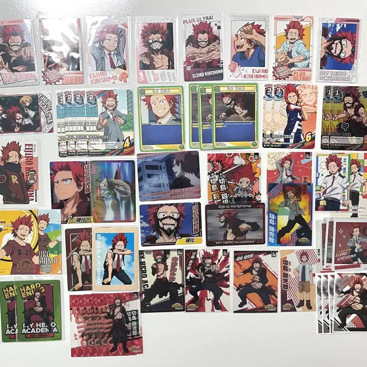 [BUNJANG] My Hero Academia Kirishima Eijiro Paper Cards Bundle Set (55 pcs) / 히로아카 키리시마 에이지로 지류 카드 55장 일괄
