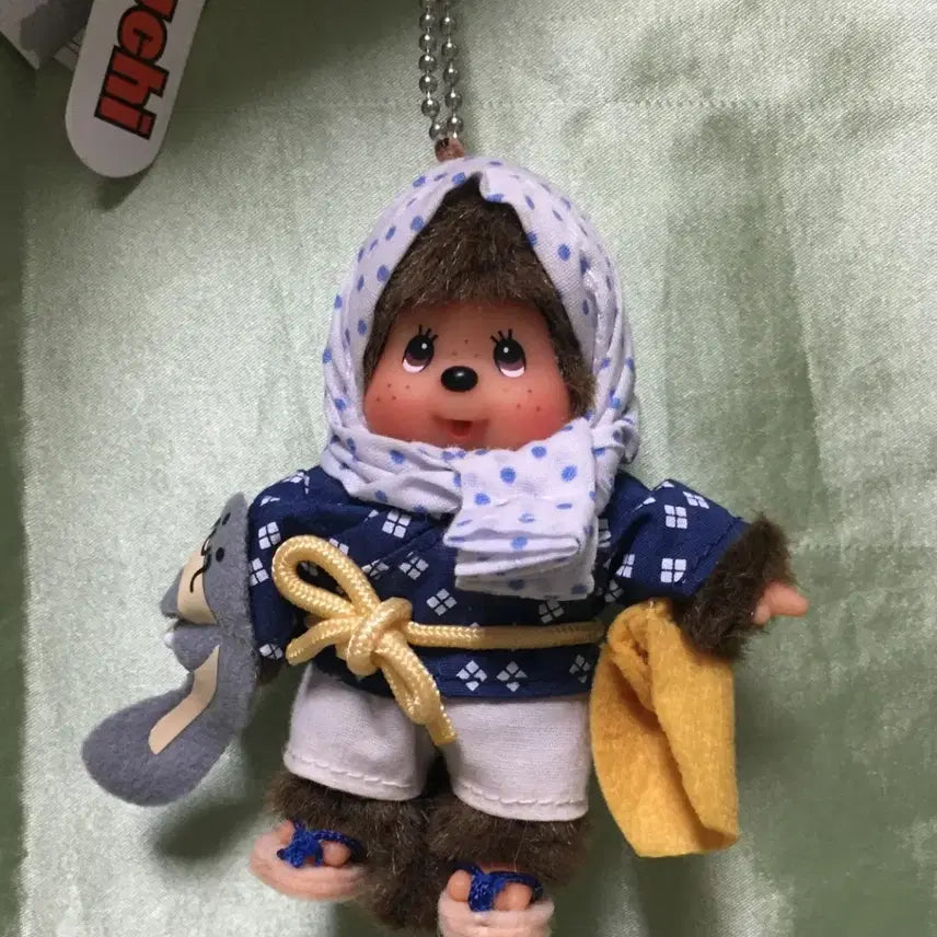 [BUNJANG] Monchhichi Loach Mini Keychain / 미꾸라지 몬치치 미니 키체인