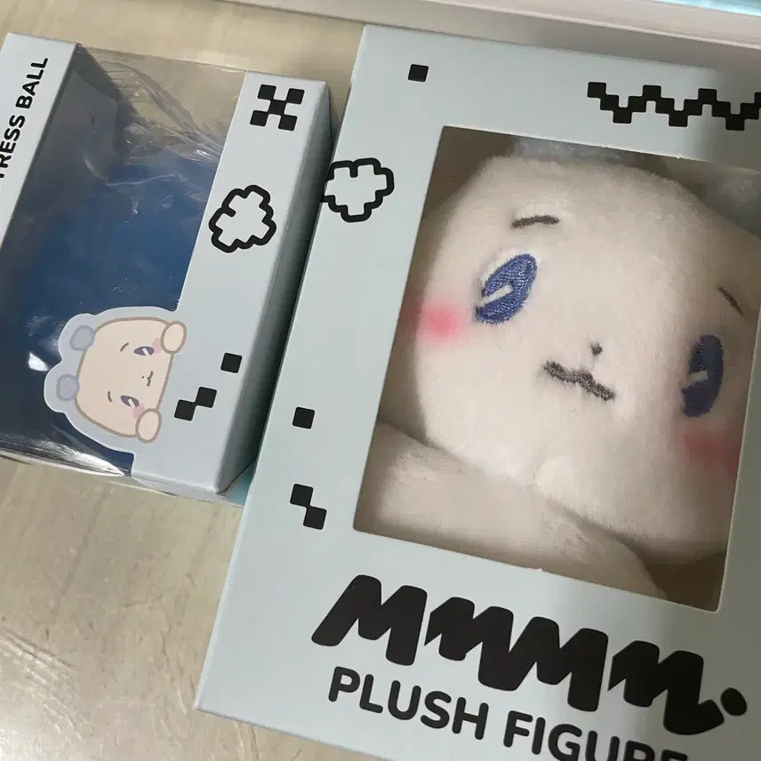 [BUNJANG] P.L.E. (Play) Mmemimoo MyeMoo Doll &amp; Stress Ball Bundle Set / 플레이브 므메미무 몌무 인형, 스트레스볼 일괄