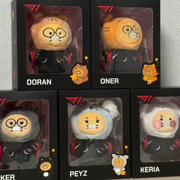 [BUNJANG] Kakao Friends Choon-sik Plush Doll Bundle (Unsealed) / T1 티원 춘식이 인형 세트 미개봉 도란 오너 페이커 페이즈 케리아