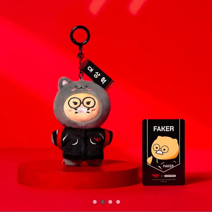 [BUNJANG] Kakao Friends Ryan Chunsik Doll Keychain with Photocard / T1 춘식 페이커 인형 키링 포토카드 포함 카카오프렌즈