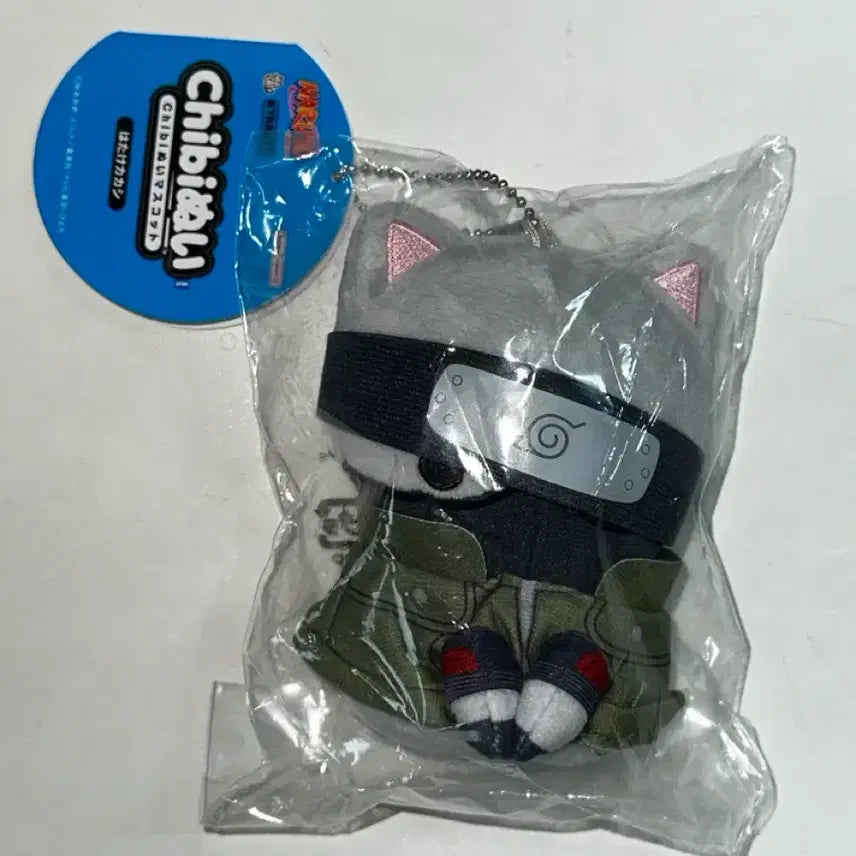 [BUNJANG] Naruto Megacatch Chibi Plush Keychain Kakashi Plush Doll / 냐루토 메가캣 치비누이 카카시 누이구루미 키링 인형