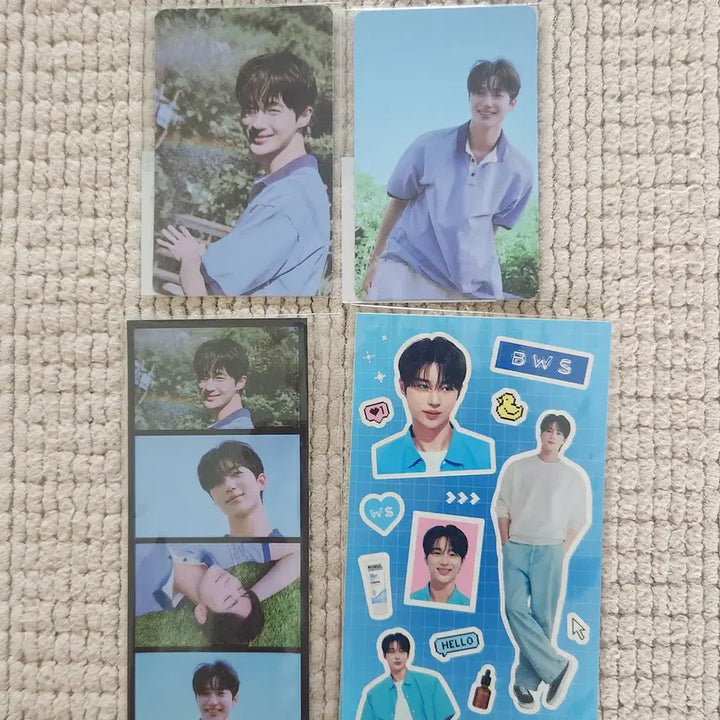[BUNJANG] Byun Woo Seok Physiogel Photocard &amp; Sticker Set / 변우석 피지오겔 포토카드,스티커
