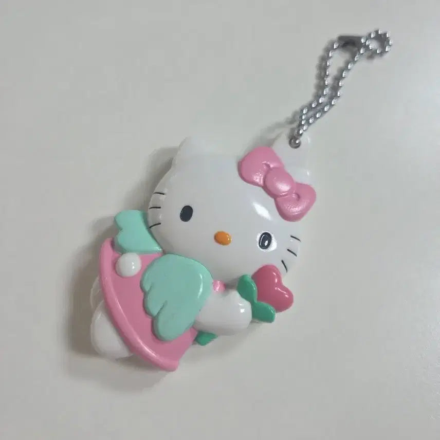 [BUNJANG] Sanrio Hello Kitty Angel Kitty Mirror Keychain (1999) / 고전키티 엔젤키티 천사키티 거울 키링