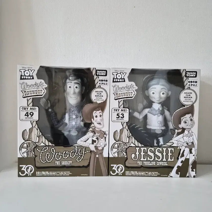 [BUNJANG] Disney Pixar Toy Story 30th Anniversary Limited Edition Woody &amp; Jessie Deluxe Film Replica Figures / 토이스토리 30주년기념 한정판