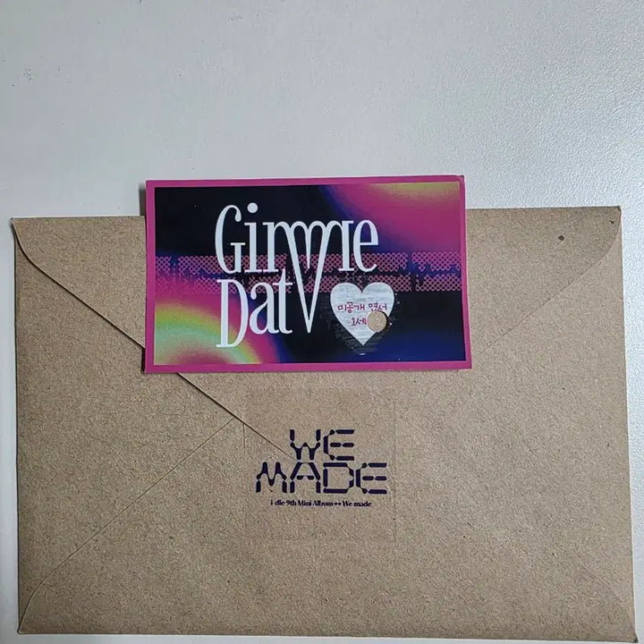 [BUNJANG] G)I-DLE G)I-DLE Missed Me? Lucky Draw Postcard / 아이들 김미댓럽 공방 럭키드로우 엽서