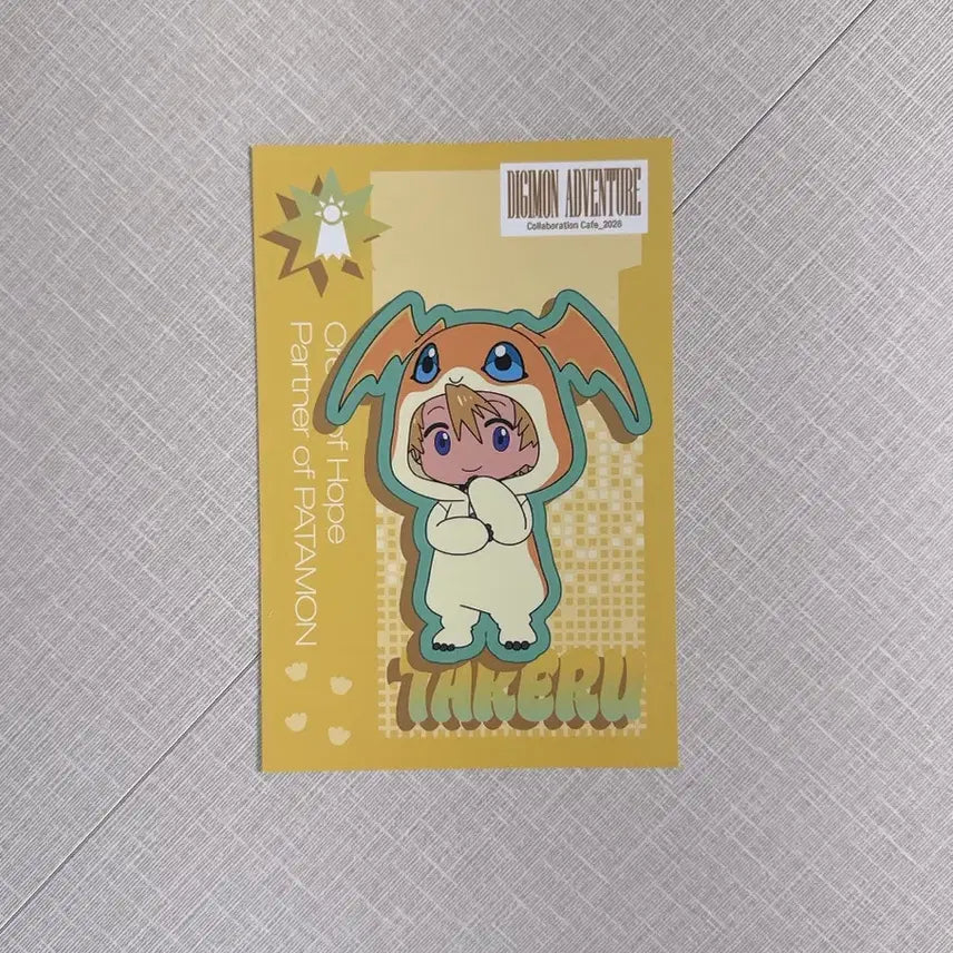 [BUNJANG] Digimon Adventure Collaboration Cafe Special Edition Postcard / 디지몬 어드벤처 카페 팝업 특전 엽서