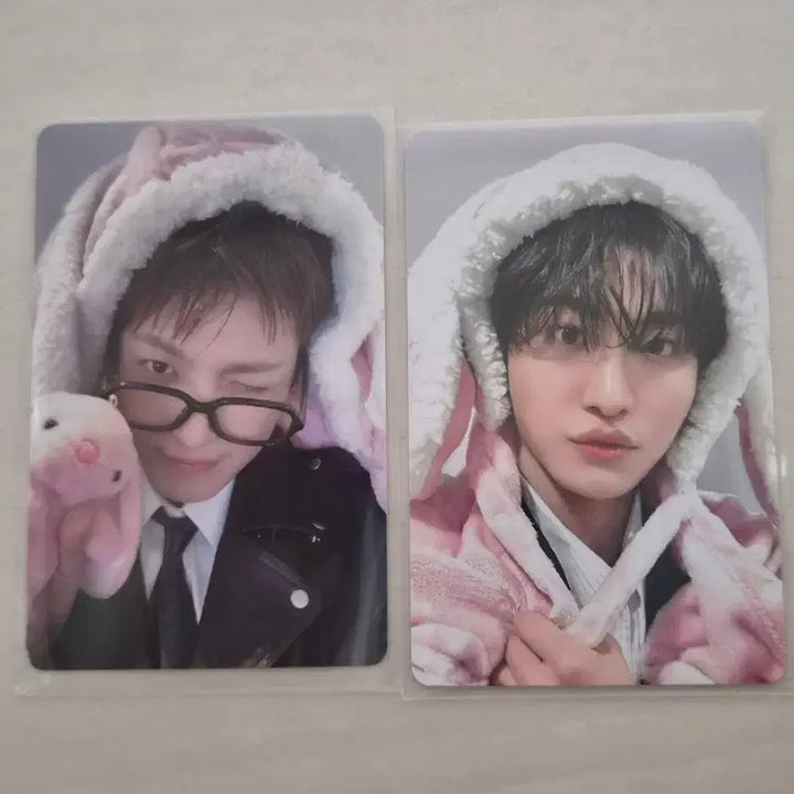 [BUNJANG] ATEEZ Hongjoong Seonghwa Rabbit Blanket POB Bundle Set / ATEEZ 에이티즈 홍중 성화 토끼담요 미공포 일괄 양도
