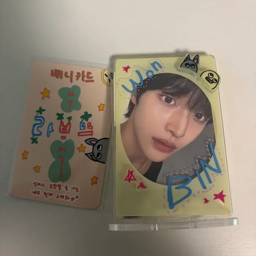[BUNJANG] RIIZE 1st Anniversary MD Wonbin Photocard &amp; Acrylic Stand Set / 라이즈 1주년 엠디 포토카드 아크릴 스탠드 세트 원빈