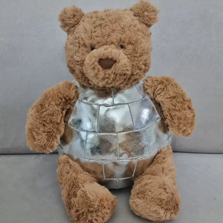 [BUNJANG] Jellycat Bartholomew Bear Disco Ball Plush / 젤리캣 더현대 스토어 디스코볼 바톨로뮤 베어+스티커