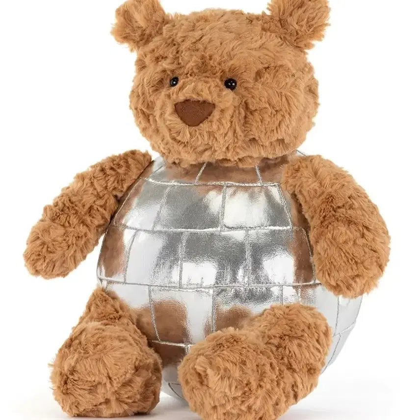 [BUNJANG] Jellycat Bartholomew Bear Disco Ball Plush / 젤리캣 더현대 스토어 디스코볼 바톨로뮤 베어+스티커