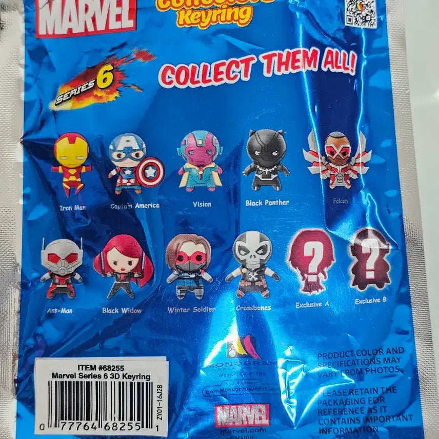 [BUNJANG] Marvel Avengers Black Widow Blind Bag Keychain New / 블랙위도우 블라인드팩 어벤저스 키링 새상품