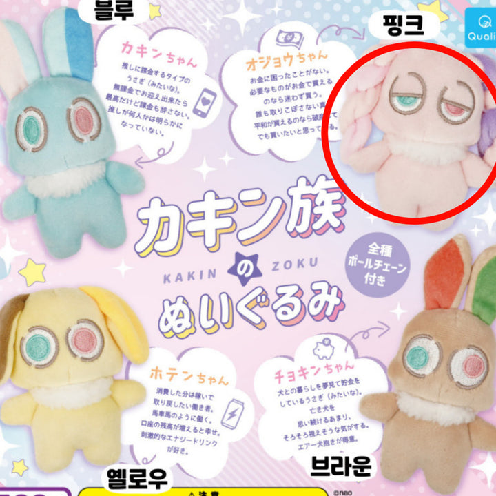 [BUNJANG] Kakinjok Nuigurumi Mascot Keyring / 카킨족 누이구루미 마스코트 키링