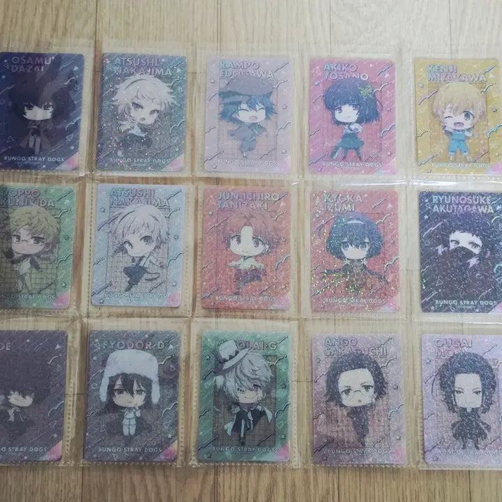 [BUNJANG] Bungo Stray Dogs Character Card Set / 문호 스트레이독스 카드 세트